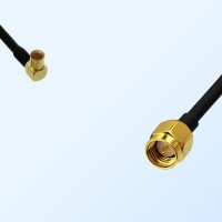 RP MCX/Female Right Angle - SMA/Male Coaxial Jumper Cable