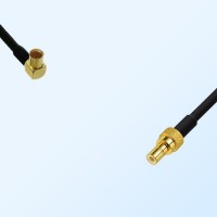 RP MCX/Female Right Angle - SMB/Male Coaxial Jumper Cable