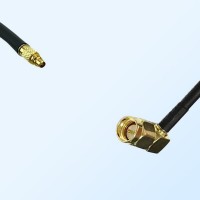 RP MMCX/Male - SMA/Male Right Angle Coaxial Jumper Cable