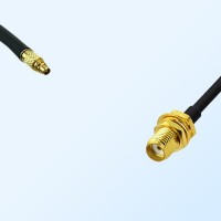 RP MMCX/Male - SMA/Bulkhead Female Coaxial Jumper Cable