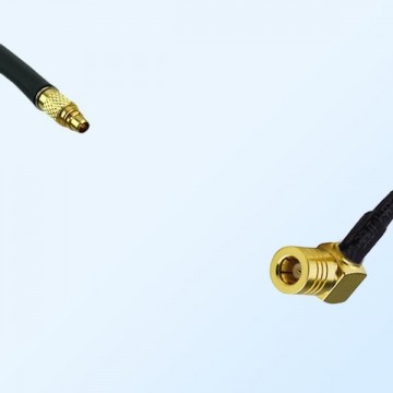 RP MMCX/Male - SMB/Female Right Angle Coaxial Jumper Cable