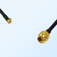 RP MMCX/Male Right Angle - SMA/Male Coaxial Jumper Cable