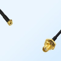SMA Bulkhead Female with O-Ring - RP MMCX Male R/A Cable Assemblies
