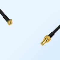RP MMCX/Male Right Angle - SMB/Male Coaxial Jumper Cable