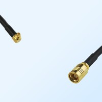 RP MMCX/Male Right Angle - SMB/Female Coaxial Jumper Cable