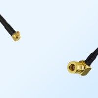 RP MMCX/Male Right Angle - SMB/Female Right Angle Coaxial Jumper Cable