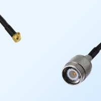 RP MMCX/Male Right Angle - TNC/Male Coaxial Jumper Cable