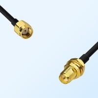 RP SMA/Male - RP SMA/Bulkhead Female Coaxial Jumper Cable
