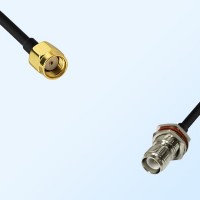 RP SMA/Male - RP TNC/Bulkhead Female with O-Ring Coaxial Jumper Cable
