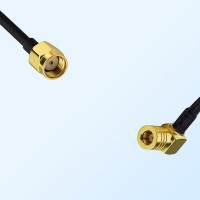 RP SMA/Male - SMB/Female Right Angle Coaxial Jumper Cable