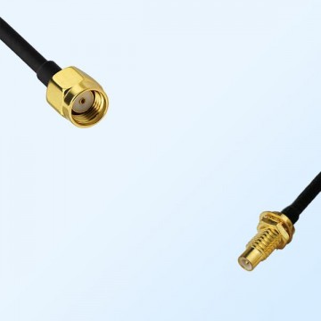 RP SMA/Male - SMC/Bulkhead Male Coaxial Jumper Cable