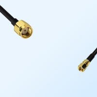 RP SMA/Male - SMC/Female Coaxial Jumper Cable