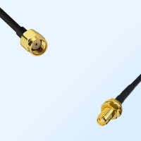 RP SMA/Male - SSMA/Bulkhead Female Coaxial Jumper Cable