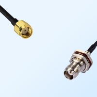 RP SMA/Male - TNC/Bulkhead Female with O-Ring Coaxial Jumper Cable