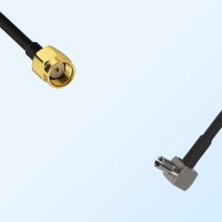 RP SMA/Male - TS9/Male Right Angle Coaxial Jumper Cable