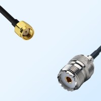 RP SMA/Male - UHF/Female Coaxial Jumper Cable