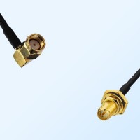 RP SMA Bulkhead Female with O-Ring - RP SMA Male R/A Cable Assemblies