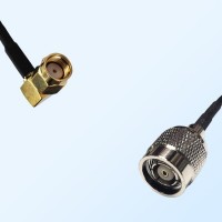 RP SMA/Male Right Angle - RP TNC/Male Coaxial Jumper Cable