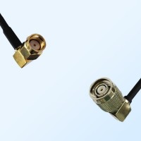 RP SMA/Male Right Angle - RP TNC/Male Right Angle Coaxial Jumper Cable