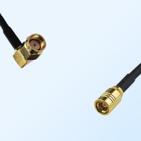 RP SMA/Male Right Angle - SMB/Female Coaxial Jumper Cable