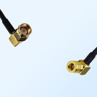 RP SMA/Male Right Angle - SMB/Female Right Angle Coaxial Jumper Cable