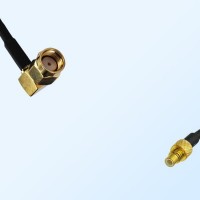 RP SMA/Male Right Angle - SMC/Male Coaxial Jumper Cable
