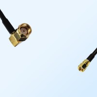 RP SMA/Male Right Angle - SMC/Female Coaxial Jumper Cable