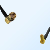 RP SMA/Male Right Angle - SSMB/Female Right Angle Coaxial Jumper Cable