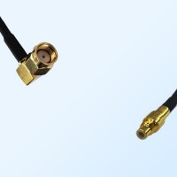 RP SMA/Male Right Angle - SSMC/Male Coaxial Jumper Cable