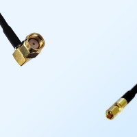 RP SMA/Male Right Angle - SSMC/Female Coaxial Jumper Cable