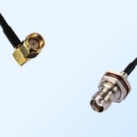 RP SMA/Male R/A - TNC/Bulkhead Female with O-Ring Coaxial Jumper Cable
