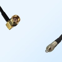 RP SMA/Male Right Angle - TS9/Female Coaxial Jumper Cable