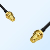 RP SMA/Bulkhead Female - RP SMA/Bulkhead Female Coaxial Jumper Cable
