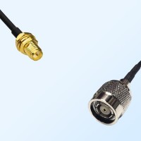 RP SMA/Bulkhead Female - RP TNC/Male Coaxial Jumper Cable