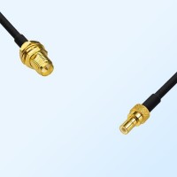 RP SMA/Bulkhead Female - SMB/Male Coaxial Jumper Cable