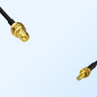 RP SMA/Bulkhead Female - SMB/Bulkhead Male Coaxial Jumper Cable