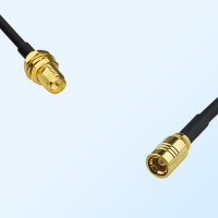 RP SMA/Bulkhead Female - SMB/Female Coaxial Jumper Cable