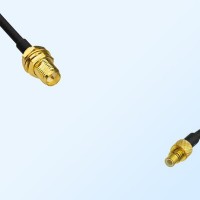 RP SMA/Bulkhead Female - SMC/Male Coaxial Jumper Cable