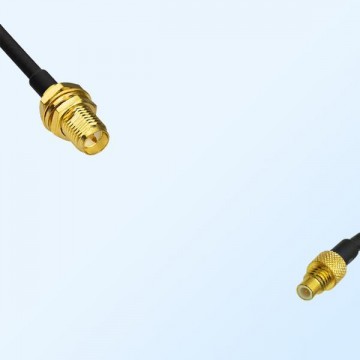 RP SMA/Bulkhead Female - SMC/Male Coaxial Jumper Cable