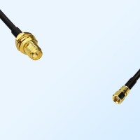 RP SMA/Bulkhead Female - SMC/Female Coaxial Jumper Cable