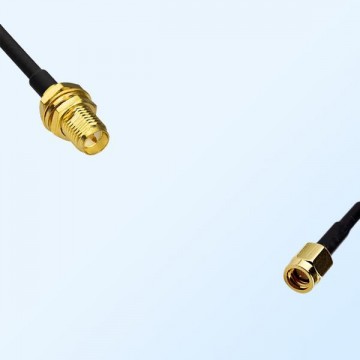 RP SMA/Bulkhead Female - SSMA/Male Coaxial Jumper Cable