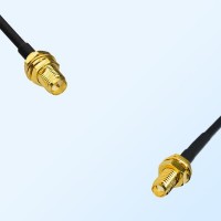 RP SMA/Bulkhead Female - SSMA/Bulkhead Female Coaxial Jumper Cable