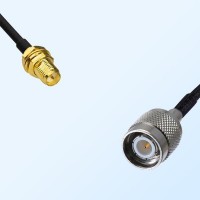 RP SMA/Bulkhead Female - TNC/Male Coaxial Jumper Cable