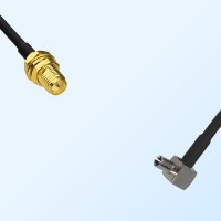 RP SMA/Bulkhead Female - TS9/Male Right Angle Coaxial Jumper Cable
