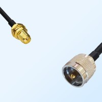 UHF Male - RP SMA Bulkhead Female Coaxial Cable Assemblies