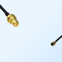 IPEX-4 Female R/A - RP SMA Bulkhead Female Coaxial Cable Assemblies
