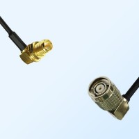 RP SMA/Bulkhead Female R/A - RP TNC/Male R/A Coaxial Jumper Cable