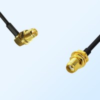 RP SMA/Bulkhead Female R/A - SMA/Bulkhead Female Coaxial Jumper Cable