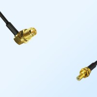 RP SMA/Bulkhead Female R/A - SMB/Bulkhead Male Coaxial Jumper Cable