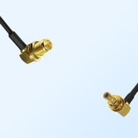 RP SMA/Bulkhead Female R/A - SMB/Bulkhead Male R/A Coaxial Cable